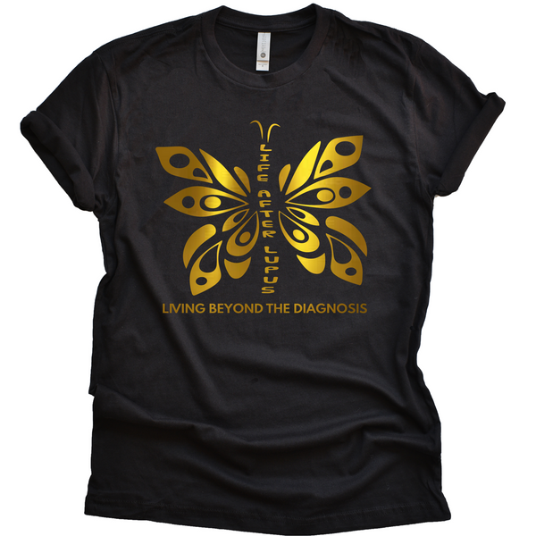 Black/ Gold Metallic