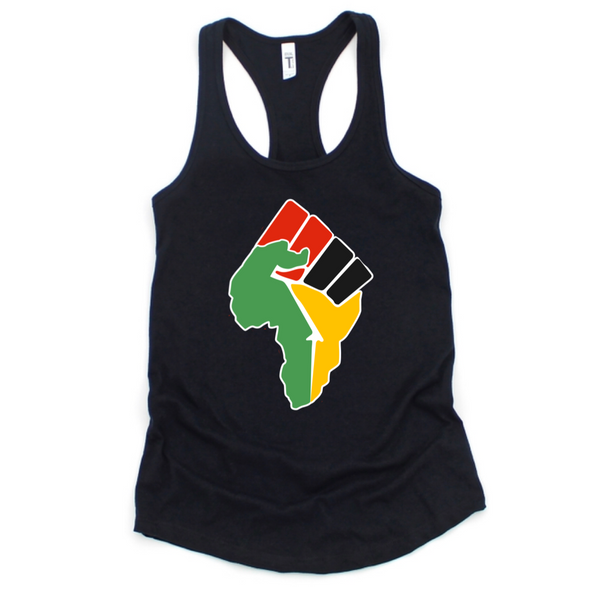 Red, Black & Green Fist T-Shirt
