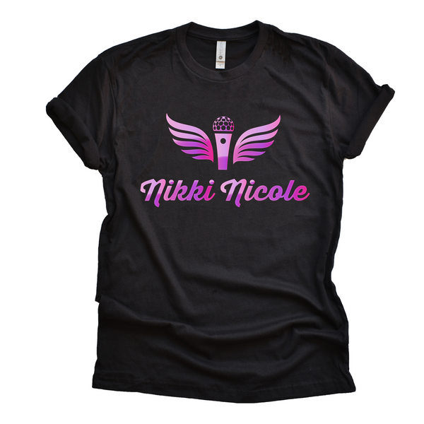Nikki Nicole Purple Signature Logo T-Shirt