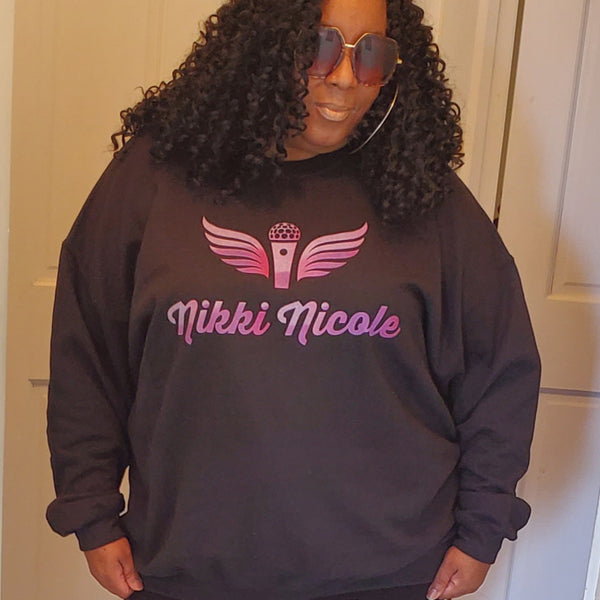 Nikki Nicole Sweatshirt with purple logo