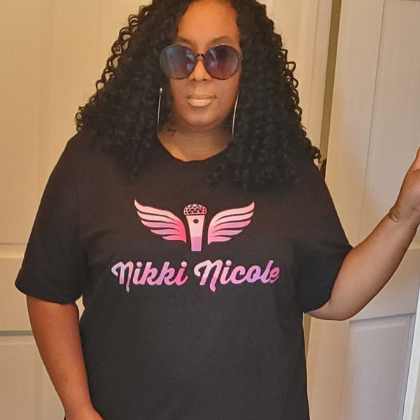 Nikki Nicole Purple Signature Logo T-Shirt